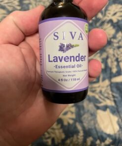 Siva Lavender Essential Oil 4oz (118ml) Premium Essential Oil with Dropper for Diffuser, Aromatherapy, Hair Care, Scalp Massage & Skin Care 4 Fl Oz (Pack of 1) 32 41xHIKvB9L