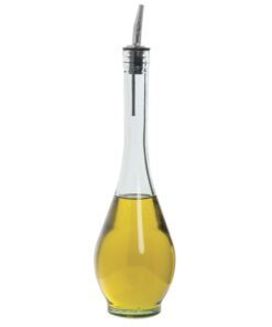 Alternative view of TableCraft H931 Siena 16 Oz. Green Tint Glass Oil Bottle