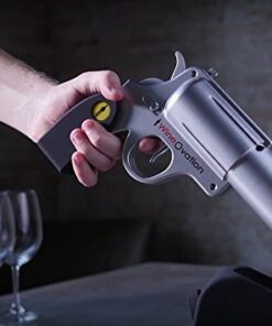 WineOvation Electric Gun Wine Opener (Silver) - Open your Wine Bottle fast and without hassle - Best Electronic Automatic Corkscrew for Gun Enthusiasts and Wine Lovers - Rechargeable Battery Operated a_Wine Gun Silver 36 41xgRwTmCyL