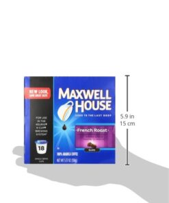 Maxwell House French Roast Coffee K-Cup Pods, 18 count 10 41yGgbZMDAL
