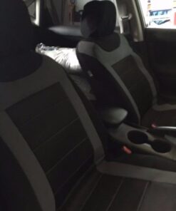 FH Group Car Seat Covers Front Set Cloth - Seat Covers for Low Back Car Seats with Removable Headrest, Universal Fit, Automotive Seat Cover, Airbag Compatible Car Seat Cover for SUV, Sedan, Van Gray 30 41ycBzd21VL