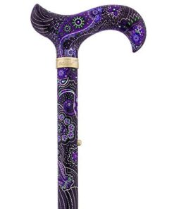 Purple Majesty Adjustable Folding Designer Derby Cane with Retractable Ice tip 12 41z0WIJSagL