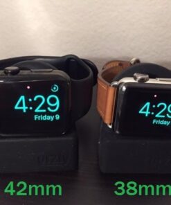 Orzly Charging & Display Stand Designed for ALL series of Apple Watch SE & ALL screen sizes CompactStand BLACK 57 41z8ubanHHL