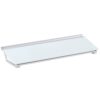 Quartet Glass Dry Erase White Board, Desktop Computer Pad for Notetaking, 18" x 6" Whiteboard, Clean Erase Surface with Storage, 1 Dry Erase Marker, White Surface (GDP186) 27 41zDLScewgL