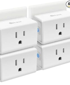 Kasa Smart Plug Mini 15A, Smart Home Wi-Fi Outlet Works with Alexa, Google Home & IFTTT, No Hub Required, UL Certified, 2.4G WiFi Only, 4-Pack(EP10P4) , White 26 41zKU6f33xL 1