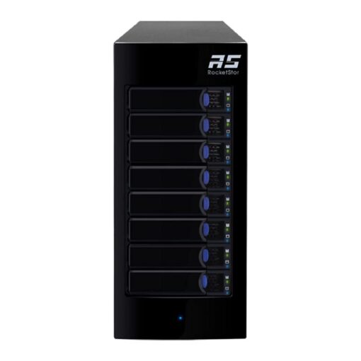 RocketStor 6418TS - 8-Bay Q-SATA Turbo RAID Tower Enclosure Mini-SAS Turbo RAID Enclosure