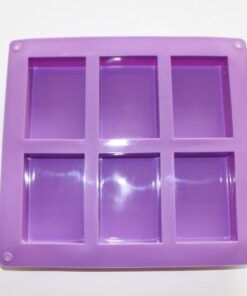 X-Haibei 6-Cavity Plain Basic Rectangle Lotion Bars Soap Mold Silicone Mould for Homemade Craft 10 41zfj1VbznL