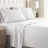 HC COLLECTION King Size Sheets Set - Bedding Sheets & Pillowcases w/ 16 inch Deep Pockets - Fade Resistant & Machine Washable - 4 Piece 1800 Series King Bed Sheet Sets – White 64 41zqn7cFZ1L