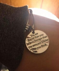 lauhonmin You are Braver Stronger Smarter than you think Inspirational Expandable Bangle Bracelet Women Base Color Alloy 37 51 2peeUL8L