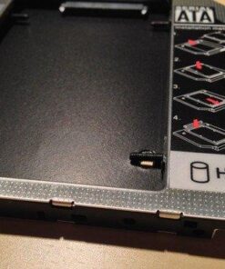 ZXUY Hard Drive SATA 2nd HDD Caddy Tray for Unibody 9.5mm Laptop CD/DVD-ROM Drive Slot (Replacement Only for SSD and HDD) 52 51 4W8hf4wL