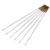 Fine Detail Paint Brush Set, 6 Pieces Miniature Art Brushes for Fine Detailing,Art Painting - Acrylic, Watercolor, Oil - Miniatures, Models, Airplane Kits, Nail White 47 51 4s vAbVL