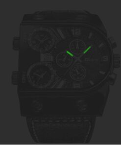 Oulm Men's Fashion Luxury Steampunk Automatic Mechanical Stainless Steel Case Leather Watch 10 51 52nZc05L