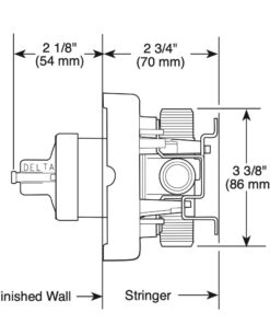 Delta Faucet R10000-UNBXHF MultiChoice Universal Shower Valve Body for Shower Faucet Trim Kits High Flow Limited Edition 30 51 OCb6UY0L