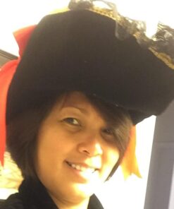 Leg Avenue Women's Swashbuckler Pirate Hat Red/Black 31 51 Q1pk5AfL