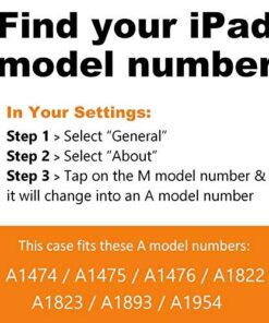 ZUGU CASE - 9.7 iPad 2018/2017 5th / 6th Gen & iPad Air 1 Prodigy X Case - Very Protective But Thin + Convenient Magnetic Stand + Sleep/Wake Cover - A1893, A1954, A1823, A1822, A1474, A1475, A1476 Black 43 51 VKN9NAOL 1