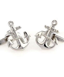 MRCUFF Anchor USN Navy Pair of Cufflinks in a Presentation Gift Box & Polishing Cloth 8 51 VRgfgL