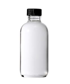 PREMIUM VIALS CREATIVE PACKAGING SOLUTIONS 4 Oz (120 ml) CLEAR Boston Round Glass Bottle w/Cap - Pack of 6