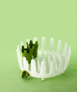 Chef'n Plastic 401-281-004 DishGarden Dish Rack, 14 x 13.25 x 6.5 inches, White/Green 28 51 d9D5xiWL