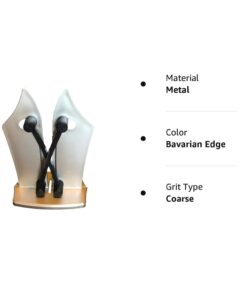 Official As Seen On TV Bavarian Edge Kitchen Knife Sharpener by BulbHead, Sharpens, Hones, & Polishes Serrated, Beveled, Standard Blades 28 51 j18YudKL