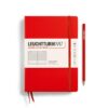 LEUCHTTURM1917 - Notebook Hardcover Medium A5-251 Numbered Pages for Writing and Journaling (Red, Ruled) Red 16 51 lnfgQwDL