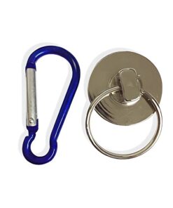 Super-Strong Neodymium Magnet Holds 35 Lbs! Carabiner Snap Hook & Split Ring Pack of 1 15 51 weCu1Q8L