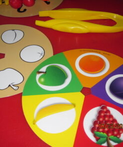 Learning Resources Super Sorting Pie - 68 Pieces, Ages 3+ Toddler Fine Motor Toy, Preschool Learning Games, Develops Counting and Color Recognition, Pretend Play Food, Kids Tweezers 35 51 wsOIaD3L