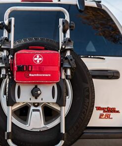 Surviveware Comprehensive Premium First Aid Kit Emergency Medical Kit for Trucks, Cars, Camping, Office and Sports and Outdoor Emergencies - Large 200 Piece Set Regular 36 5101lhKJhHL