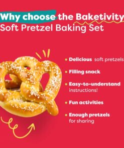 Alternative view of Pretzel Making Kit - Real Cooking Set for Kids Ages 5-12+ with Recipe and Ingredients - Kids Baking Set for Girls & Boys - Great Gift for Family Bonding Baketivity Kit Pretzel