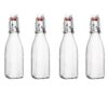 Bormioli Rocco Glass 8.5 Ounce Swing Top Bottle, Set of 4 4 Count (Pack of 1) 2 510DYXCKjL