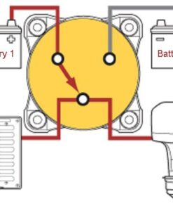Cllena Dual Battery Selector Switch for Marine Boat Rv Vehicles Battery Switch 1 12 510HNjo4hsL