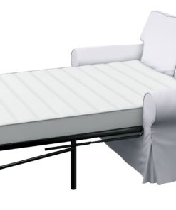 The Ektorp Two Seater Sofa Bed Cover (Durable Heavy Cotton) Replacement is Custom Made Sofa Cover Compatible with IKEA Ektorp 2 Seater Sleeper (White) White 9 510J8OjrQiL