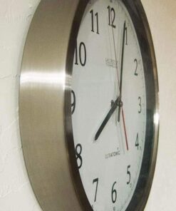 La Crosse Technology 404-1235UA-SS 14 Inch UltrAtomic Analog Stainless Steel Wall Clock 29 510P2Nx7oVL