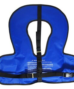 Alternative view of Scuba Choice Youth Kids Snorkel Vest Neon Yellow/Blue with Name Box