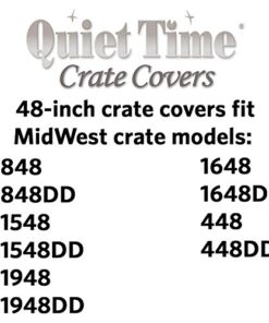 MidWest Homes for Pets Dog Crate Cover, Privacy Dog Crate Cover Fits MidWest Dog Crates, Machine Wash & Dry, Black, 48-Inch 25 510SKddMoL 2