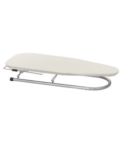 Household Essentials Tabletop Ironing Board, Compact Ironing Board with Iron Rest, Includes Door Hang, Perfect for Dorms and Small Spaces, 12 x 30", Silver 15 510V5GZsIbL