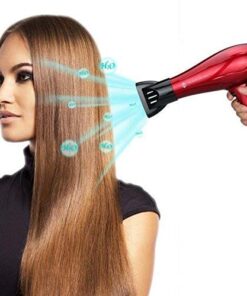 JINRI Professional Blow Dryer Ionic with Styling Concentrator Nozzle and Cold Shot Button 2 Speeds 3 Heat Settings CETL Certified Hair Dryer,1875W,Red 11 510YUFtnzKL