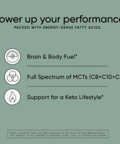 Sports Research Keto MCT Oil from Organic Coconuts - Fatty Acid Fuel for Body + Brain Triple Ingredient C8, C10, C12 MCTs Perfect in Coffee, Tea, & More Non-GMO Vegan Unflavored (32 Oz) 32 Fl Oz (Pack of 1) C8 + C10 + C12 24 510b8KqOj9L