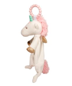 Alternative view of Douglas Baby Unicorn Teether Plush Stuffed Animal Toy