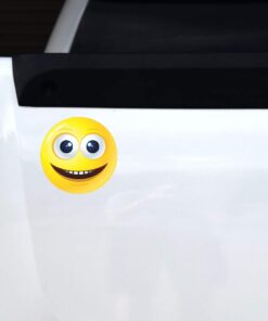 StickerTalk Happy Face Vinyl Sticker, 4.5 inches by 4.5 inches 3 510mZ8SAKqL