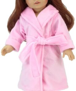 Sophia's Doll Bunny Slipper Shoes with Fluffy Rabbit Ears and Stitched Nose Accessory for 18" Dolls, White Furry Bunny 27 510nDD4IfIL