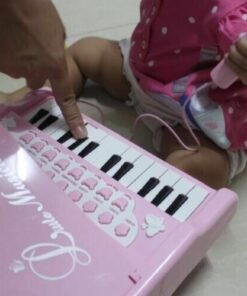 Love&Mini Piano Toy Keyboard for Kids Birthday Gift Age 1+ Pink 24 Keys Toddler Piano Music Toy Instruments with Microphone 24 Keys Pink 46 510nRh018ZL