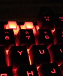 Rii RK100 3 Colors LED Backlit Mechanical Feeling USB Wired Multimedia Gaming Keyboard, Office Keyboard for Working or Primer Gaming,Office Device 39 510sLmVrnL