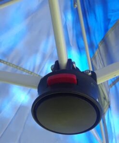 Crown Shades 10x10 Pop up Canopy Outside Canopy, Patented One Push Tent Canopy with Wheeled Carry Bag, Bonus 8 Stakes and 4 Ropes, Blue 55 5110BhM9O0L