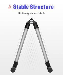 Donner Guitar Stand Acoustic,Folding Metal Electric Stands & Hangers,Bass Classical Travel Guitar Stand adjust for 30" 40" Mandolin, Bass, Banjo, Ukulele (Gray) - DS-1 Gray 39 5113I2iN4AL