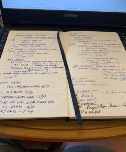 2 Pack Classic Ruled Notebooks/Journals - Premium Thick Paper Faux Leather Writing Notebook, Black, Hard Cover, Large, Lined (5.4 x 8.3) 41 5118i9js11L