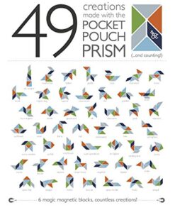 6 Piece Tegu Pocket Pouch Prism Magnetic Wooden Block Set, Blues 19 5118sSmWXyL