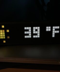 LaMetric TIME Wi-Fi Clock for Smart Home - Social Media Counter - Cinema Lightbox - Digital Alarm Clock with Weather - Retro Pixel Art Bluetooth Speaker with 37x8 LED Display 54 511B2ZurlL
