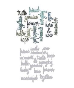 Sizzix, Multi Color, One Size Thinlits Die Set 660225, Friendship Words Script by Tim Holtz, 16 Pack 8 511HWTgWRXL