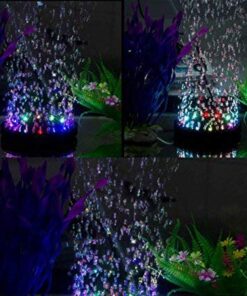 LONDAFISH Aquarium Bubble Light Aquarium Air Stone LED Light Air Pump Bubble Stone Lamp 19 511KOLhUVUL