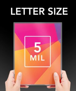 Alternative view of GBC Laminating Sheets, Thermal Laminating Pouches Letter Size, 5mil, HeatSeal UltraClear, 100 Pack (3200404) 5.0mil